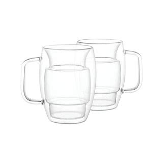 Cadus Double Wall Coffee Glasses Oz Set Of Contemporary