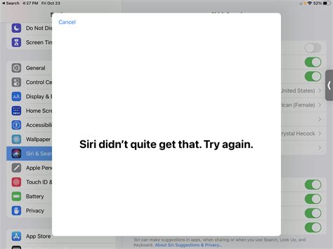 Siri Didnt Quite Get That Try Again Erro Apple Community