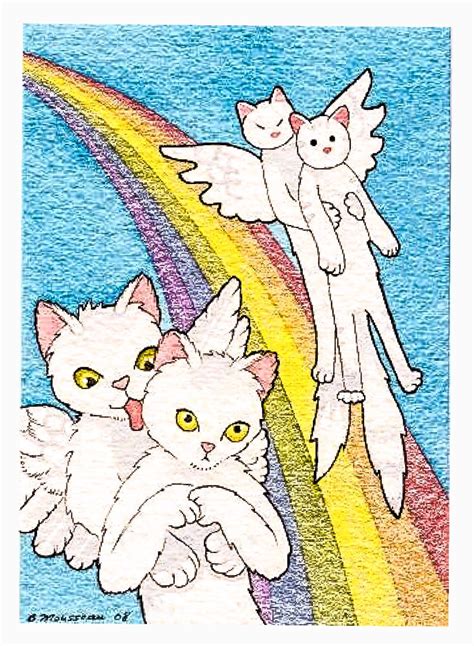 Rainbow Bridge | Cute cat illustration, Rainbow bridge cat, Pet loss cat