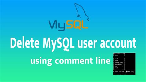 How To Delete Users In Mysql Command Line Youtube