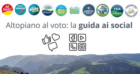 Altopiano Al Voto Come Seguire Le Liste Sui Social Comuni Online