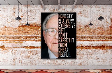 Warren Buffett Art Canvas Warren Buffett Motivational Art Etsy