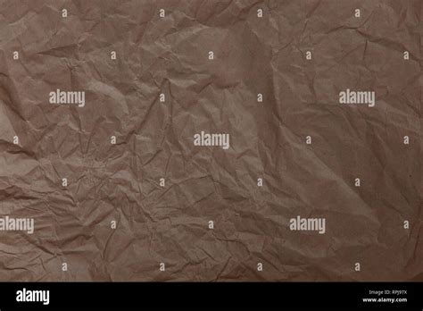 Brown Crumpled Wrapping Paper As Background Paper Textures Concept