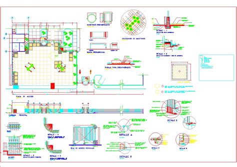 access square  autocad cad   kb bibliocad