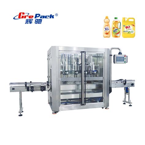 Automatic Liquid Detergent Liquid Soap Production Line Double Head