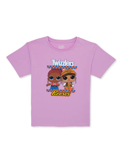 Lol Surprise Girls Twizzlers Reeses Graphic T Shirt Sizes 4 18