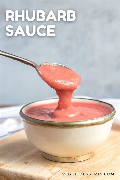 Rhubarb Sauce (10 mins) - Veggie Desserts