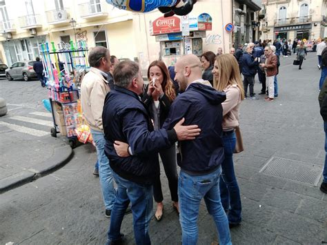 Aversa Gianluca Golia In Giro Per La Citt Con I Suoi Candidati Walk