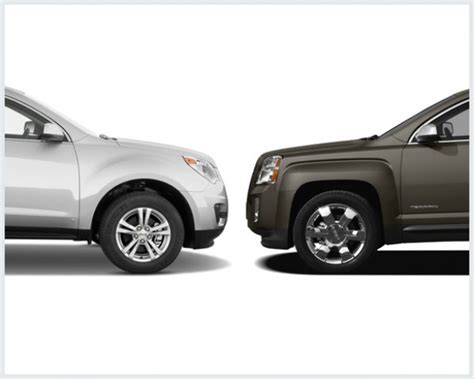 Compare Chevrolet Equinox And Gmc Terrain