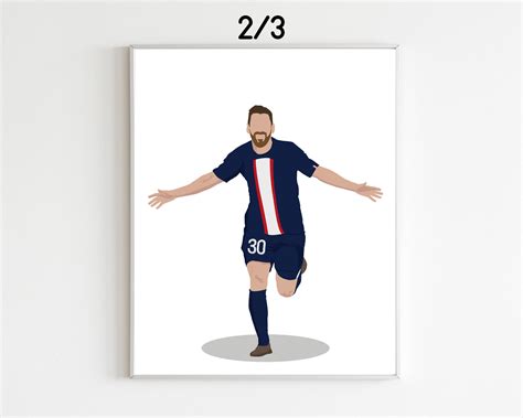 Messi Neymar Mbappe Printable Posters Set Of 3 Posters Etsy Hong Kong