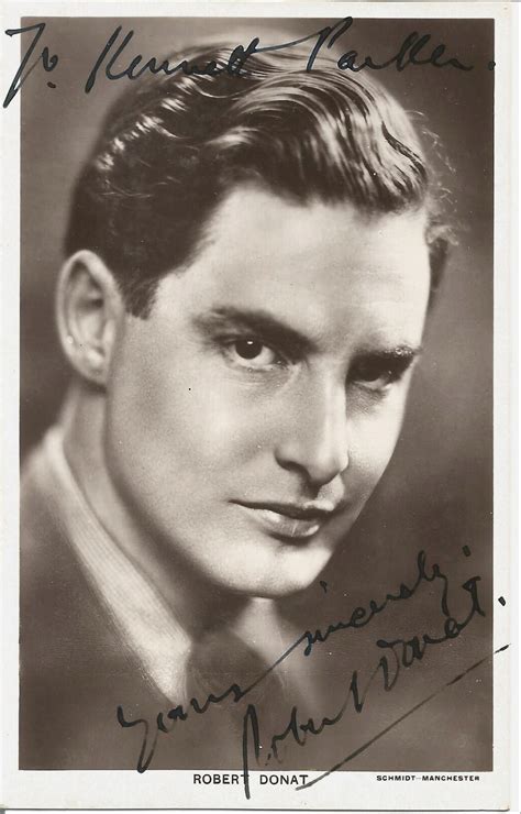 Robert Donat A Signed And Dedicated 55x35 Photo 0174 On Dec 15