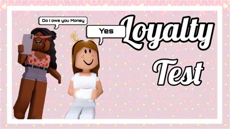 Loyalty Testroblox Bloxburg Youtube