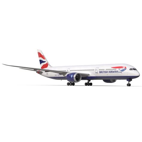 Boeing 787 9 Dreamliner British Airways 3D Modell 129 Max 3ds C4d