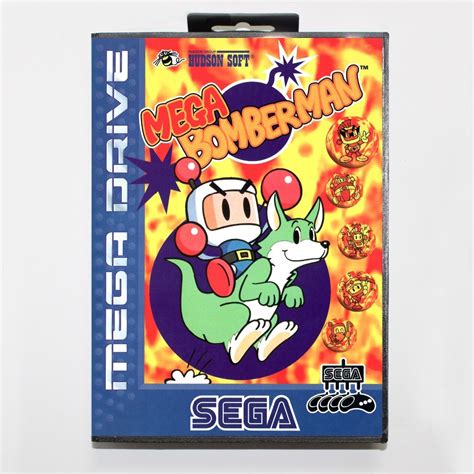 Mega bomberman jogo cartucho 16 bit md cartão de jogo caixa varejo