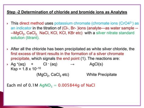 Precipitation Titrations Ppt