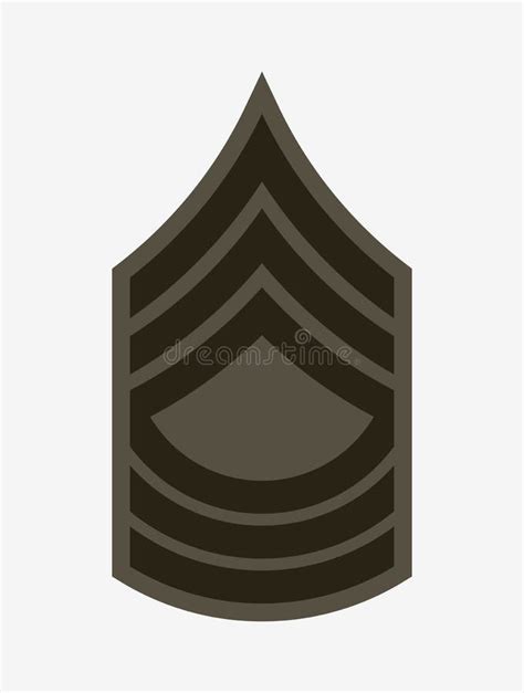 Military Ranks And Insignia Stripes And Chevrons Of Army Stock Vector