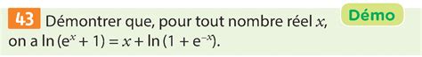 Fonction Logarithme N P Rien Propri T S Alg Briques De Ln Exercice