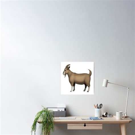 "Goat Emoji" Poster for Sale by brujo69 | Redbubble