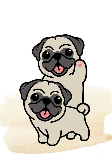 Cute Pug Printable - Cute Pug Wall Arts - Cute Pug Arts Digital Art by ...