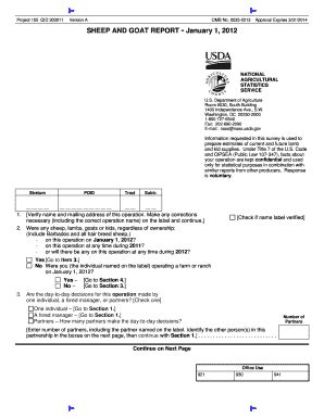 Fillable Online Nass Usda Sheep And Goat Report January