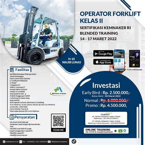 Operator Forklift Kelas II Batch 2 Midiatama Academy