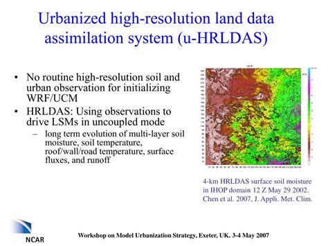 PPT Integrated Urban Modeling System For The Community WRF Model