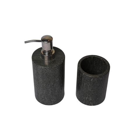 Black Marble Bathroom Set Of 4 Luxlina