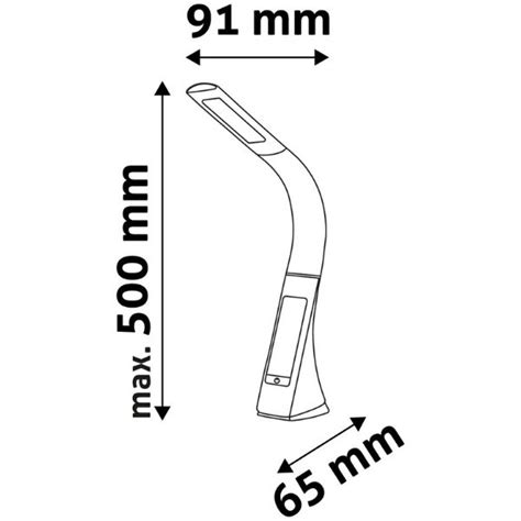 Ko En Stm Vateln Led Stoln Lampa S Displejem W Lm Denn Sv Tlo