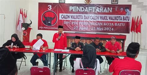 Dpc Pdip Kota Batu Buka Pendaftaran Calon Kepala Daerah Untuk Pilkada