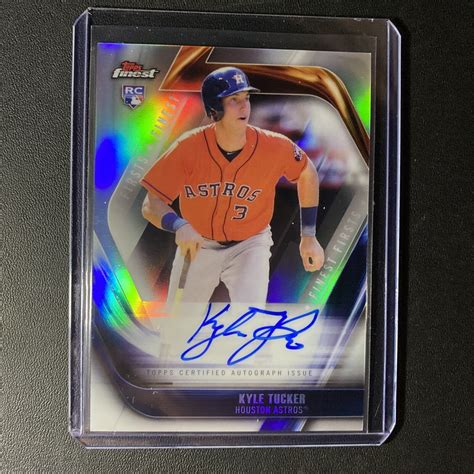 Topps Finest Firsts Auto Kyle Tucker Rookie Refractor Autograph Rc