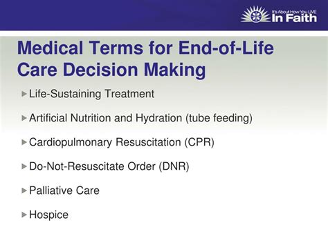 Ppt Advance Directives And End Of Life Issues Powerpoint Presentation Id262045