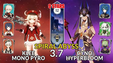 New Spiral Abyssklee Mono Pyro Cyno Hyperbloom Floor