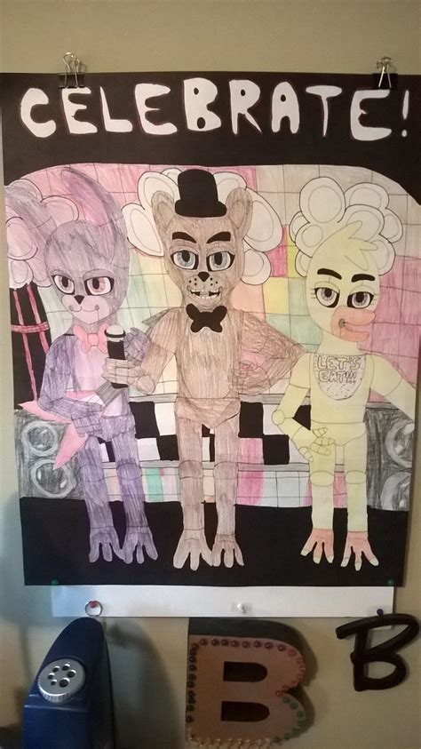 Fnaf Celebrate Poster By Theinkarcher On Deviantart