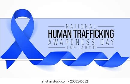 National Human Trafficking Awareness Day Observed Stock Vector Royalty