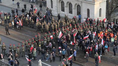 Polish Nationalists Burn German Flags In State Sanctioned March