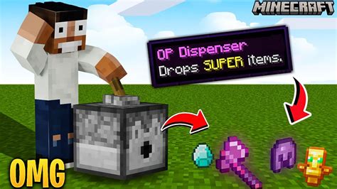 Minecraft But Dispenser Drop Op Items Minecraft Mods Minecraft