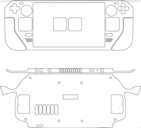 Steam Deck Skin Template