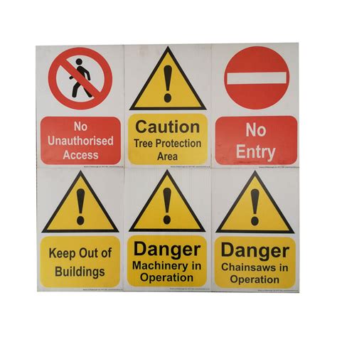 Corex Warning signs 42 x 30cm - UK Delivery