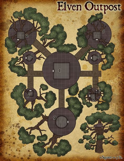 Elven Outpost Elven Tower Adventures Elven Tree Pathfinder