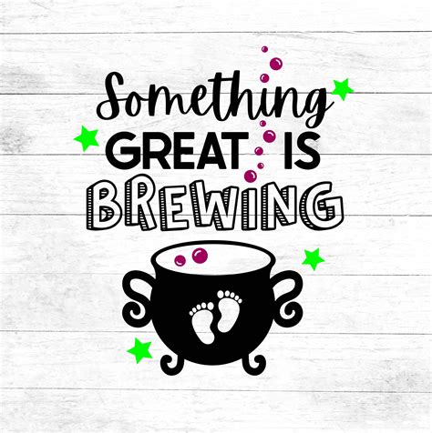 Something Great Is Brewing Svg Maternity Baby Announcement Etsy