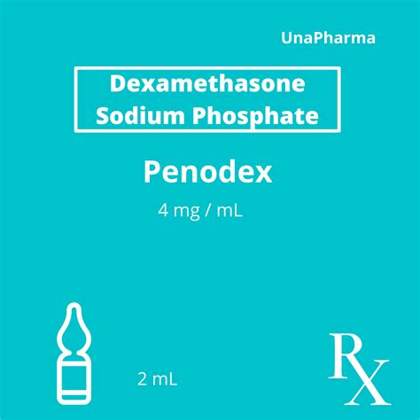 Penodex Dexamethasone Sodium Phosphate 4mg Ml Solution For Im Iv Injection 2ml 10 S Price In