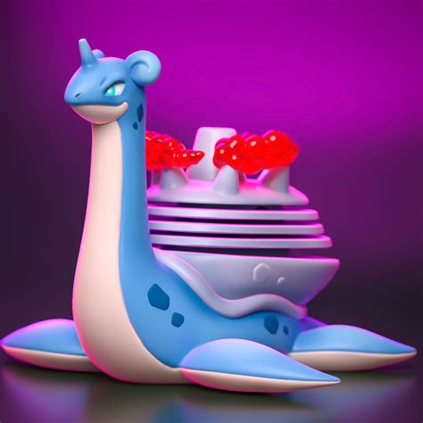 Stl File Gigantamax Lapras Pokemon・3d Printable Model To Download・cults