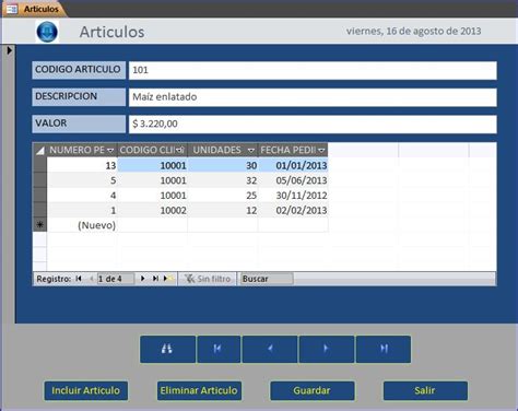 Programa Técnico Sistemas Access 7 Formularios en Access