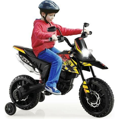 COSTWAY 12V Aprilia Moto Electrica Niños Motocicleta eléctrica para