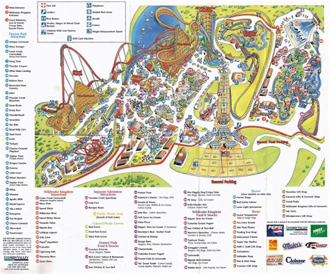 Park Map Dorney Park 1998 The Dod3