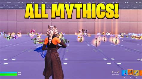 VAULTED ITEMS In Fortnite Creative MAP CODE OG Mythics YouTube