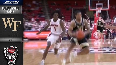 Wake Forest Vs NC State Condensed Game 2021 22 ACC Mens Basketball