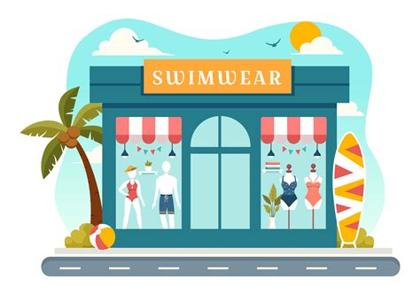 trajes de baño ilustración presentando un variedad de bikini y traje de baño diseños para ambos