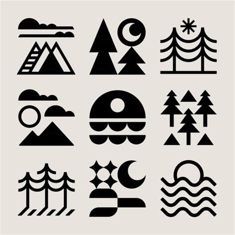 145300 Black And White Nature Stock Illustrations Royalty Free