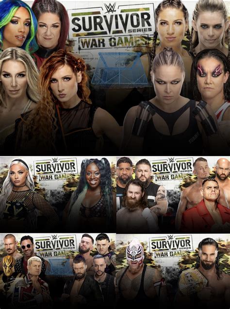 Survivor Series War Games 2023 Matchcard R Wwegames